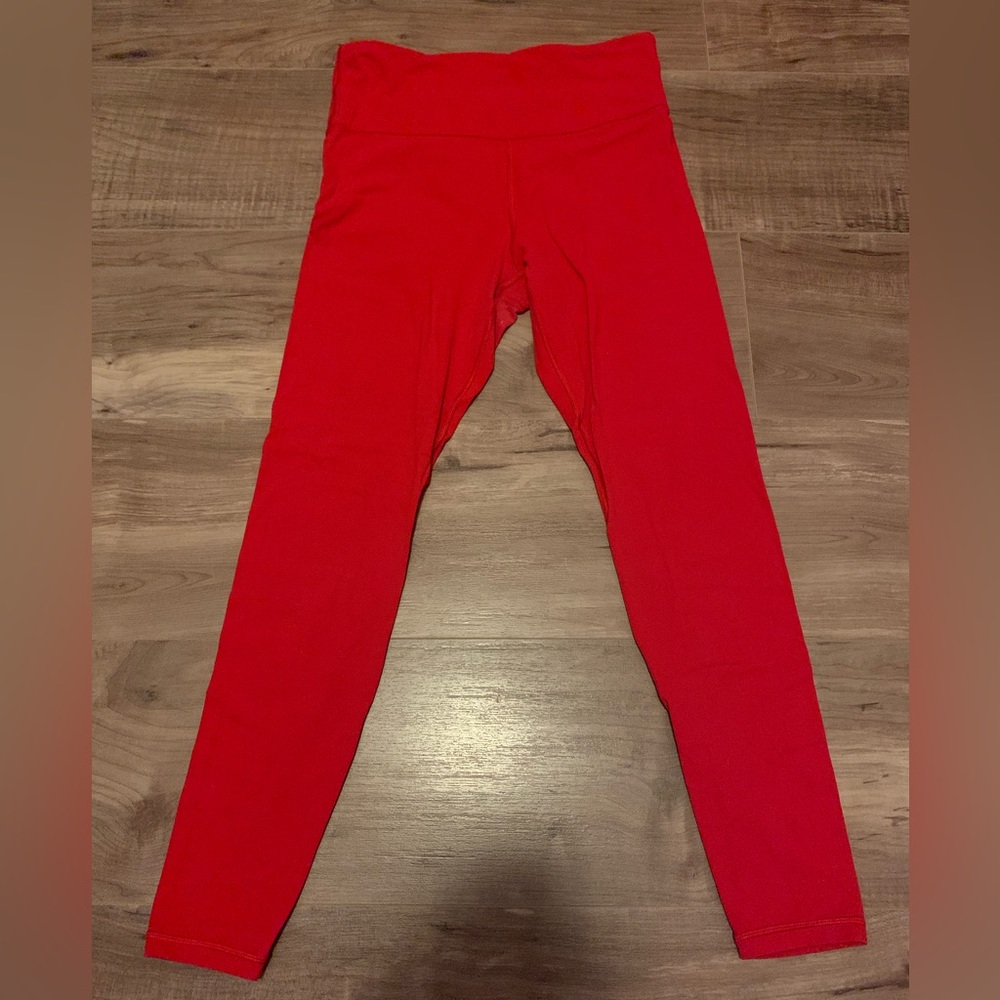 ATHLETA women’s ultra high rise elation 7/8 tight in red!